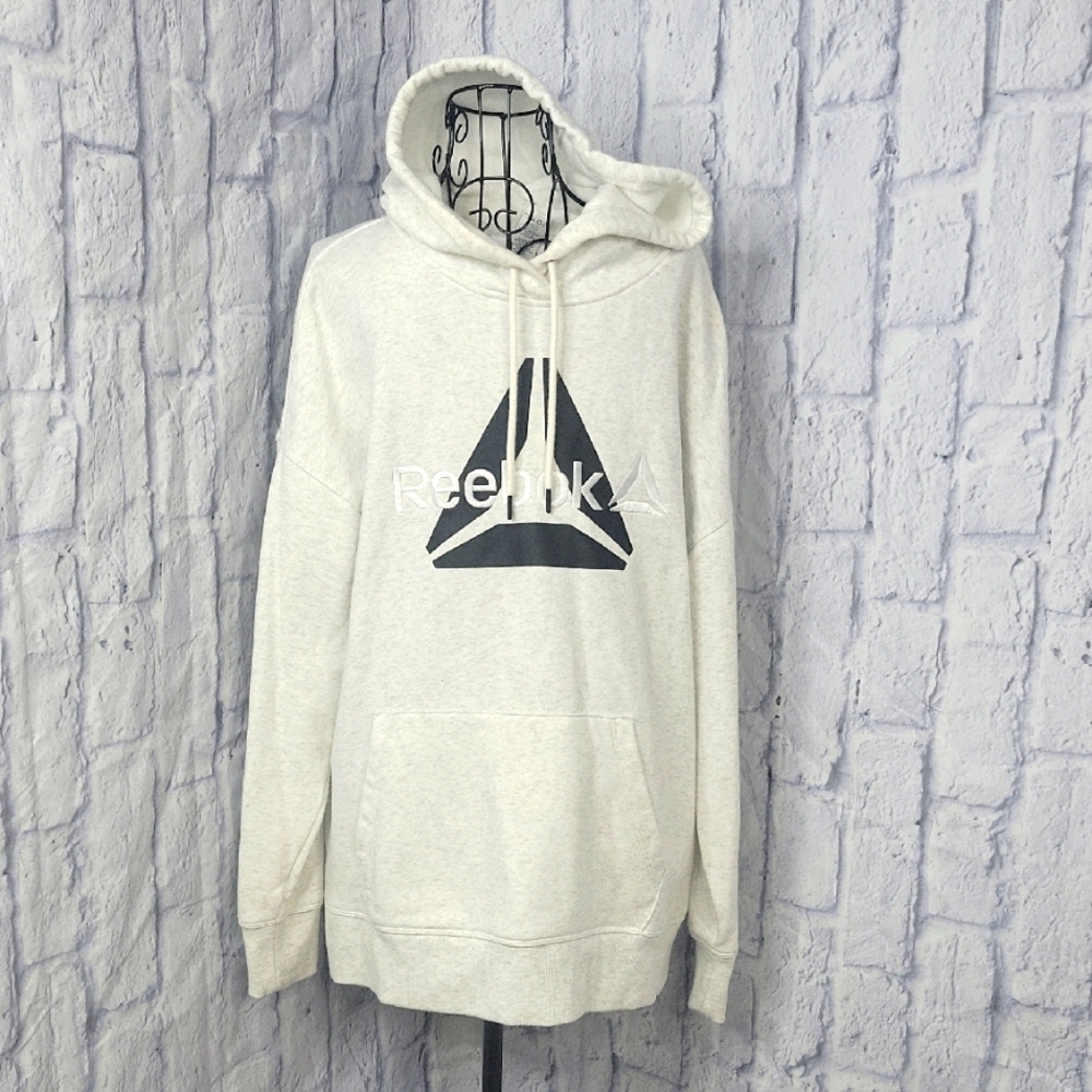 Reebok White and Gray Sweatshirt‎